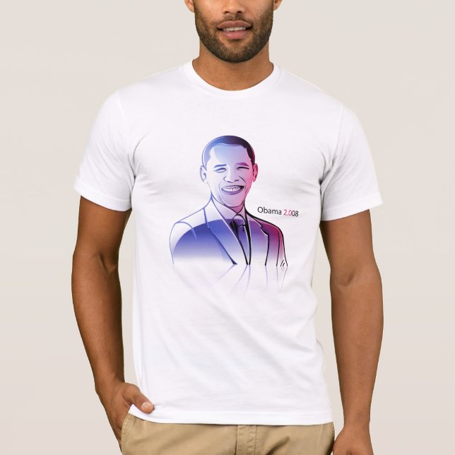 Barack Obama T-tröja Tee Shirt (Framsida)