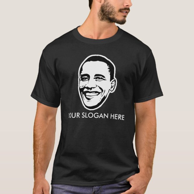 Barack Obama T-tröjaslogan/anpassade Tee Shirt (Framsida)
