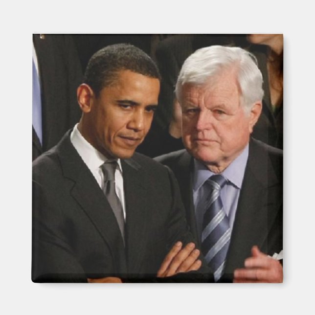 Barack Obama & Ted Kennedy Magnet (Framsidan)