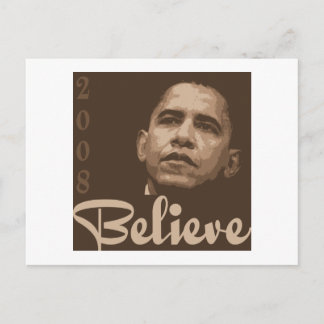 Barack Obama Think Postcard Vykort