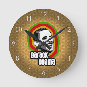 Barack Obama Throwback Rund Klocka