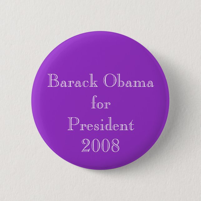 Barack Obama till president 2008 Knapp (Framsida)