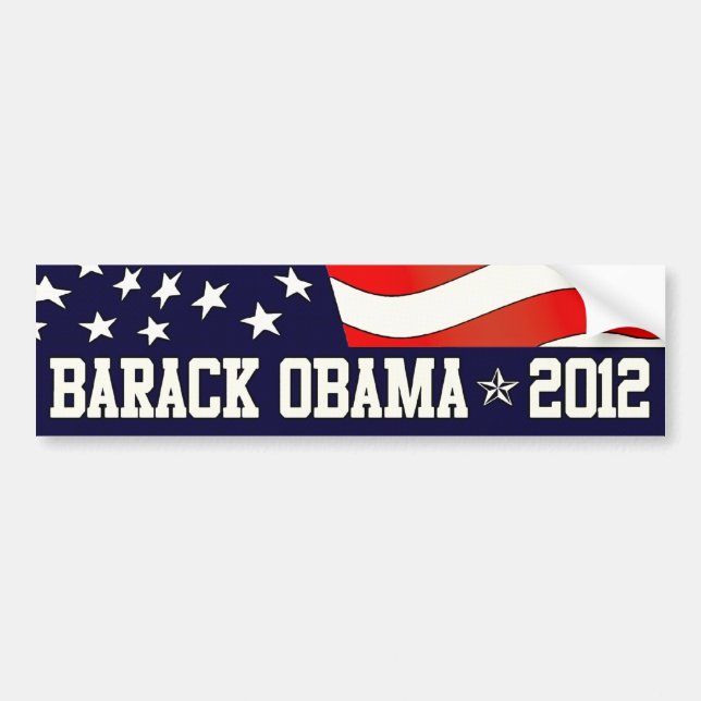 Barack Obama till president 2012 Bildekal (Framsidan)