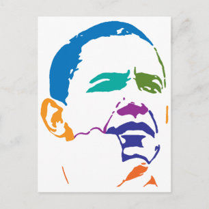 Barack Obama till president 2012 Vykort