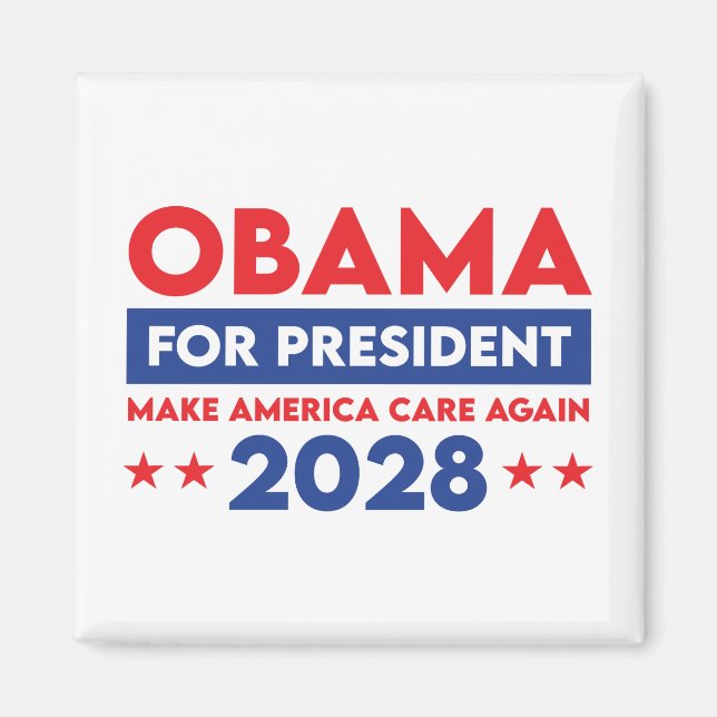 Barack Obama till president 2028: Gör Amerika om i Magnet (Framsidan)