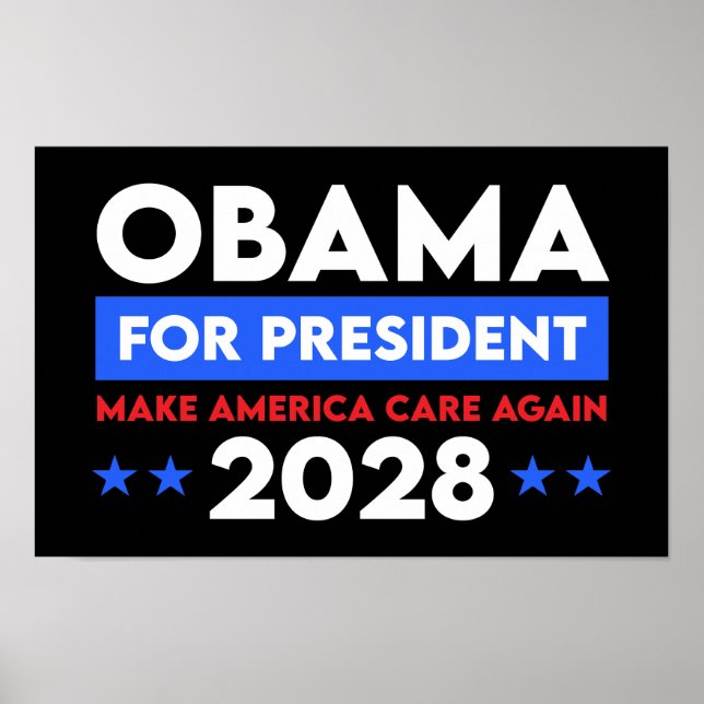 Barack Obama till president 2028: Gör Amerika om i Poster (Framsidan)
