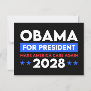 Barack Obama till president 2028: Gör Amerika om i Vykort