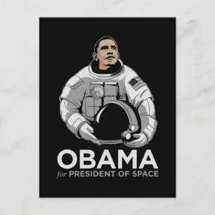 Barack Obama till rymdordförande Vykort