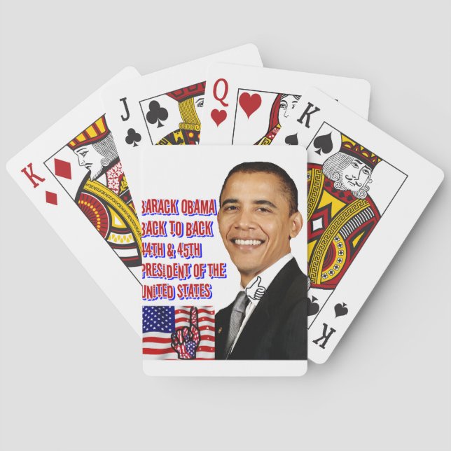 Barack Obama,Tillbaka till Bakåt_ Spelkort (Baksidan)
