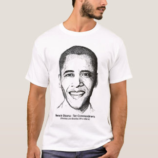 Barack Obama tio Commandments 2 sid skjortan Tee Shirt