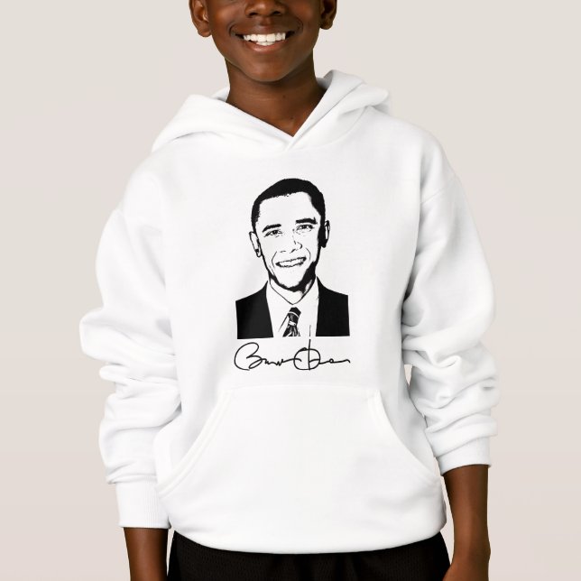 Barack Obama - tonåring hoodien Tröja (Framsida)