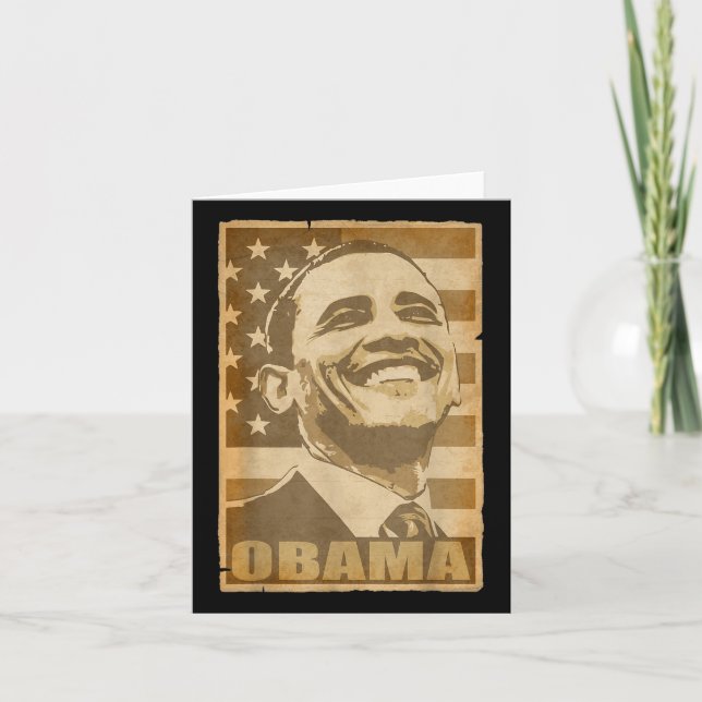 Barack Obama Torn Poster Kort (Framsida)