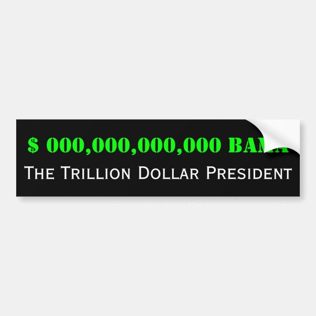 Barack Obama: Triljondollarpresidenten Bildekal (Framsidan)