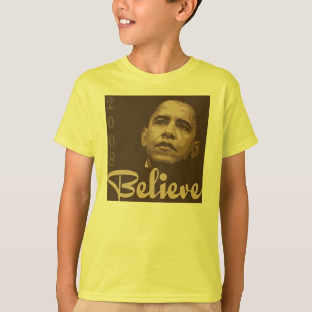 Barack Obama tro barnT-tröja T-shirt (Framsida)