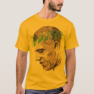 Barack Obama typografisk porträttutslagsplats T-shirt