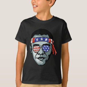 Barack Obama Usa Gles Bandana Patriotic Proud Demo T Shirt