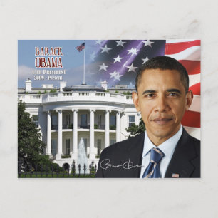 Barack Obama - USA:s 44:e president Vykort