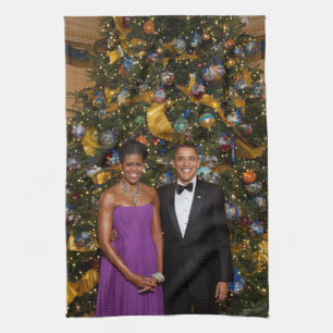 Barack Obama USA:s president Vita huset jul Kökshandduk