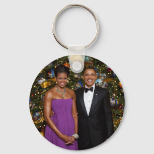 Barack Obama USA:s president Vita huset jul Nyckelring