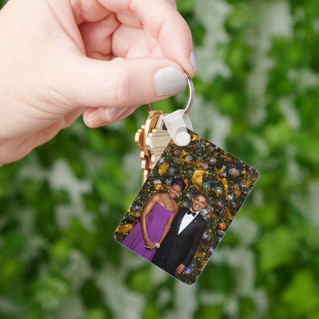 Barack Obama USA:s president Vita huset jul Nyckelring (Hand)