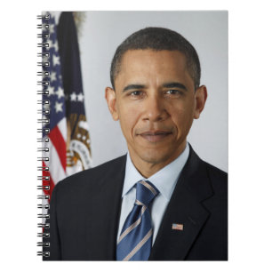 Barack Obama USA:s president Vita Huset Porträtt Anteckningsbok