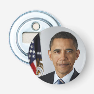 Barack Obama USA:s president Vita Huset Porträtt Flasköppnare