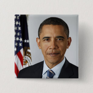 Barack Obama USA:s president Vita Huset Porträtt Knapp