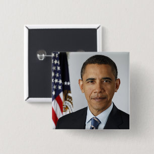 Barack Obama USA:s president Vita Huset Porträtt Knapp
