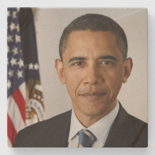 Barack Obama USA:s president Vita Huset Porträtt Stenunderlägg