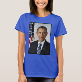 Barack Obama USA:s president Vita Huset Porträtt T Shirt