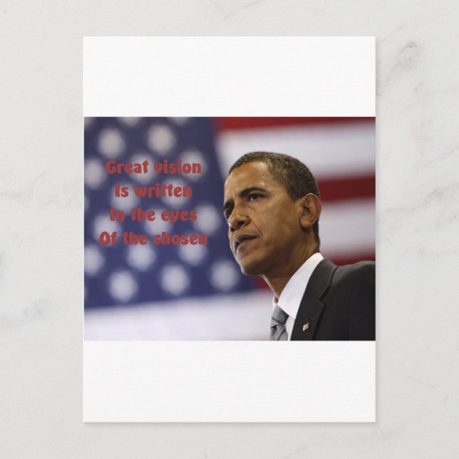Barack Obama Vald Vykort (Framsida)