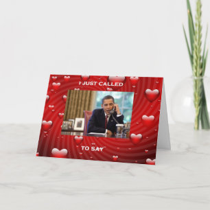 Barack Obama valentin kort för dag