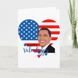 barack obama valentine helgkort