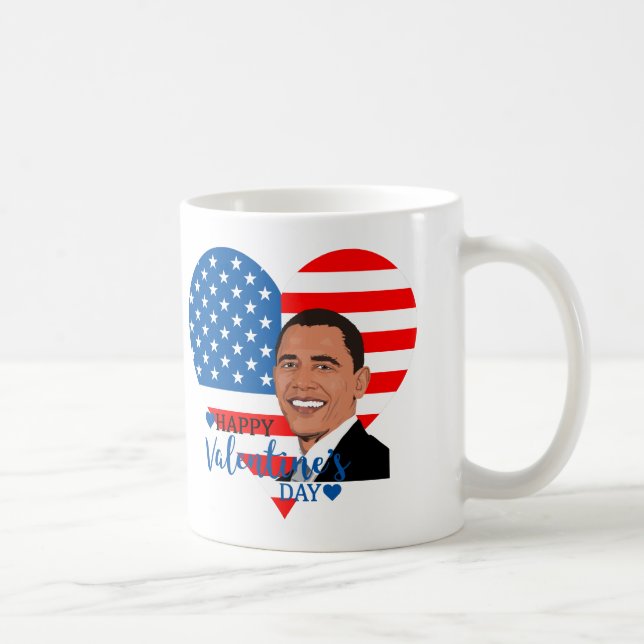 barack obama valentine kaffemugg (Höger)