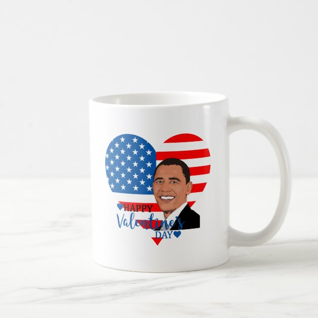 barack obama valentine kaffemugg (Höger)