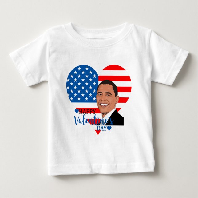 barack obama valentine tröja (Framsida)