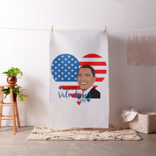 Barack obama valentinväv tyg