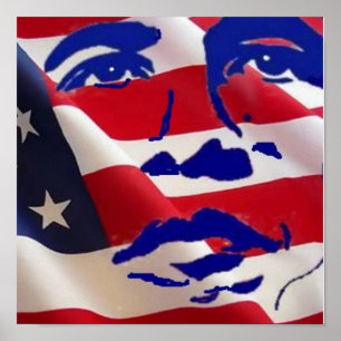 BARACK OBAMA vid Teo Poster