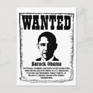 Barack Obama ville Poster Vykort