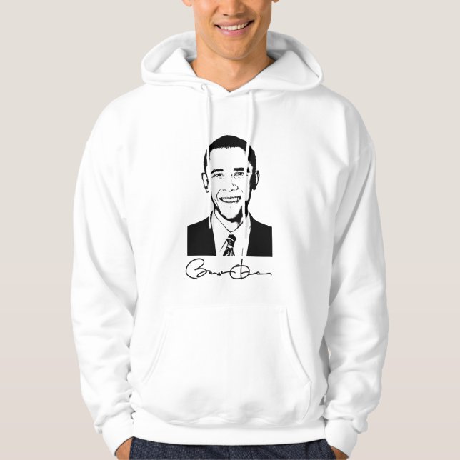 Barack Obama - vuxen Hoodie (Framsida)