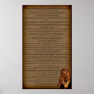 Barack Obamas godkännande av Tal Poster