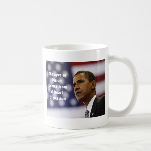 Barack Obamas hjärta av passion Kaffemugg (Höger)