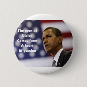 Barack Obamas hjärta av passion Knapp
