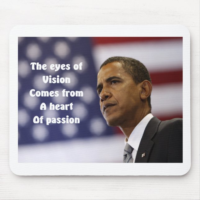 Barack Obamas hjärta av passion Musmatta (Framsidan)