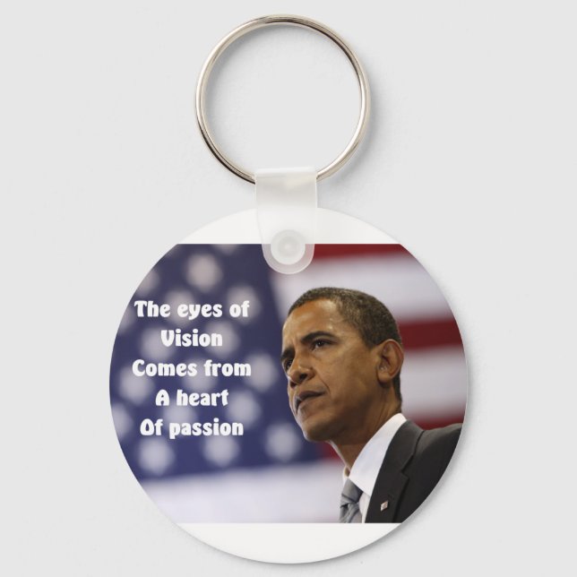 Barack Obamas hjärta av passion Nyckelring (Framsida)