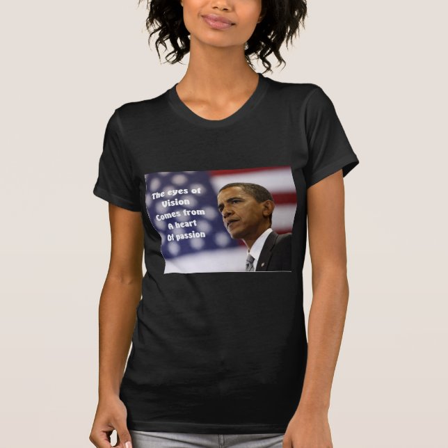 Barack Obamas hjärta av passion Tee (Framsida)