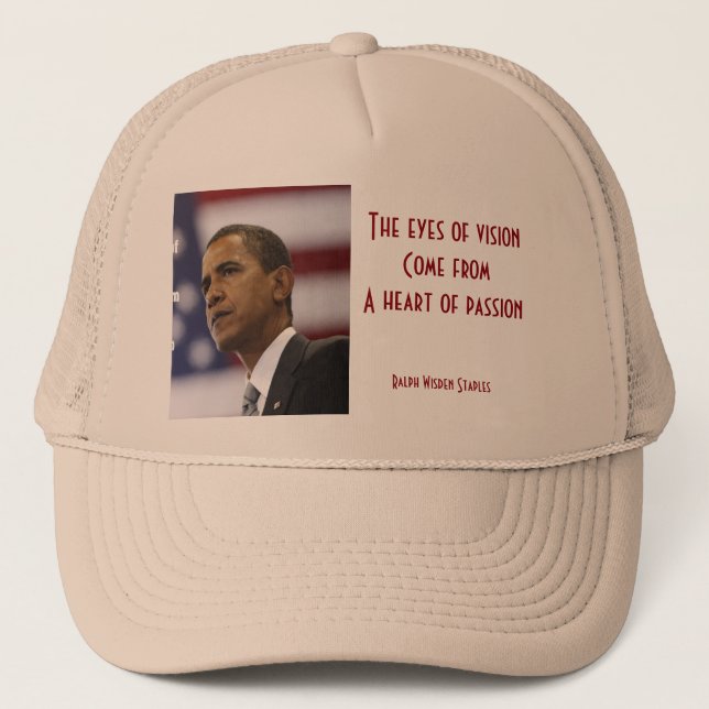 Barack Obamas hjärta av passion Truckerkeps (Framsida)