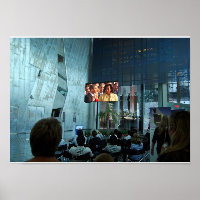 Barack Obamas installationskanal i Australien Poster (Framsidan)