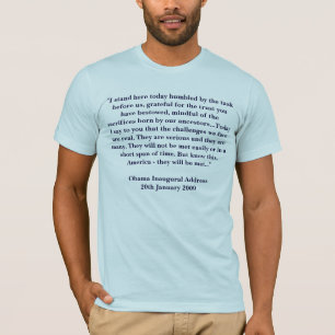 Barack Obamas invigning Adress 2009 Tee