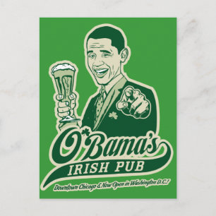 Barack Obamas irländska pub Vykort